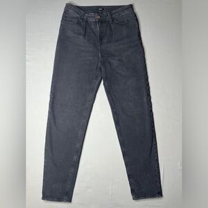 Express Women's Black Slim Jeans with Cinched Waist Size 4R